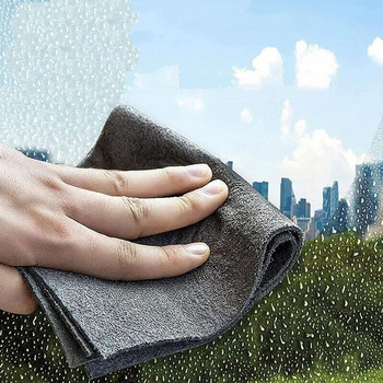 1 БР. Удебелена магическа почистваща кърпа за многократна употреба, кърпа за автомобилно стъкло, без ивици, микрофибърна кърпа за многократна употреба за почистване на автомобили