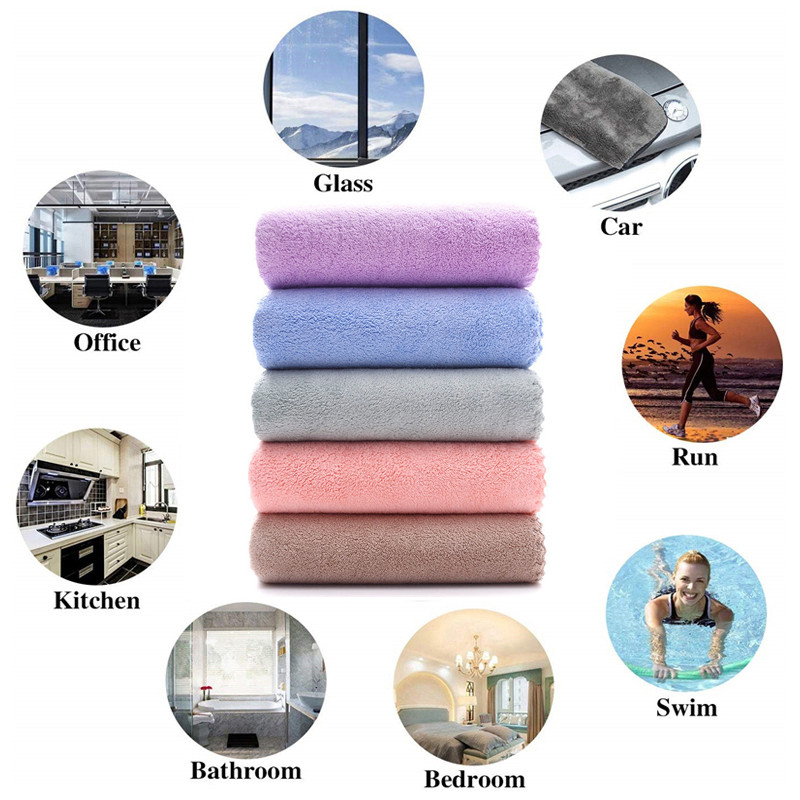 Extra Soft Microfiber Πετσέτα καθαρισμού αυτοκινήτου Πετσέτα προσώπου Πετσέτες μπάνιου Πετσέτες σπιτιού Για την κουζίνα γρήγορο καθάρισμα πανιού πετσέτα κουζίνας