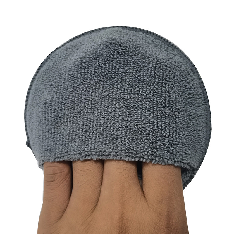 4 kom. Okrugla džepna spužvica od mikrovlakana za njegu automobila od 5 inča, jastučić za nanošenje voska za automobile, jastučić za poliranje ruku za detalje automobila