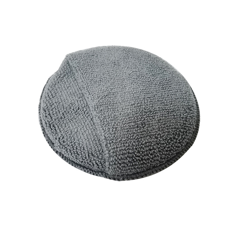 4 kom. Okrugla džepna spužvica od mikrovlakana za njegu automobila od 5 inča, jastučić za nanošenje voska za automobile, jastučić za poliranje ruku za detalje automobila