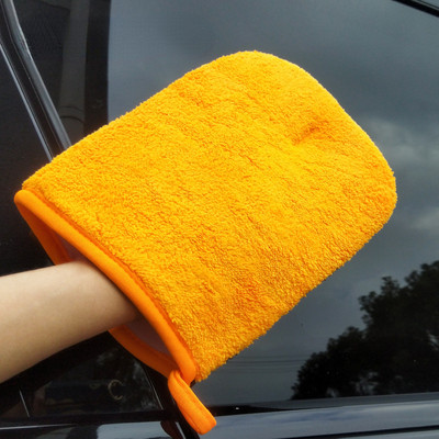 Keermepressimine ja vahatamine Coral Velvet kindad Kahepoolsed Coral Velvet autopuhastuskindad Ripputavad puhastuskindad