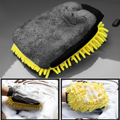 Αδιάβροχο πλυντήριο αυτοκινήτων Microfiber Chenille Gloves Thick Car Cleaning Mitt Wax Detailing Brush Auto Care Cleaning Supplies