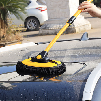 2022 Νέα βούρτσα καθαρισμού αυτοκινήτου Βούρτσα πλυσίματος αυτοκινήτου Τηλεσκοπική ράβδος με μακριά λαβή Καθαρισμός σφουγγαρίστρα σκούπα αξεσουάρ αυτοκινήτου