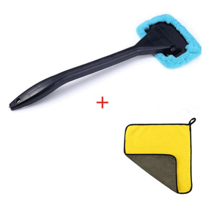 Σετ βούρτσας καθαρισμού τζαμιών αυτοκινήτου Εργαλείο πλύσης παρμπρίζ Εσωτερική σφουγγαρίστρα υαλοκαθαριστήρα αυτοκινήτου με μακριά λαβή Αξεσουάρ αυτοκινήτου