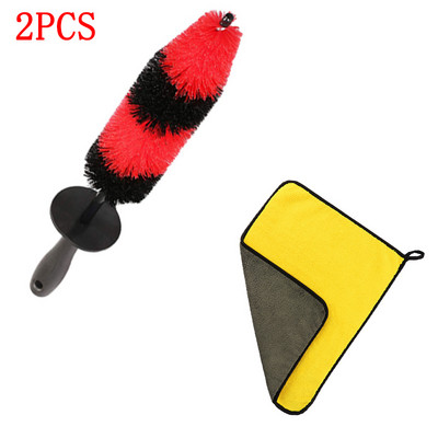 Σετ βουρτσών πλυσίματος τροχών αυτοκινήτου γενικής χρήσης Εργαλεία καθαρισμού ζάντας ελαστικών αυτοκινήτου Βούρτσα πλυσίματος τροχών μοτοσικλέτας Αξεσουάρ πλύσης με λεπτομέρειες