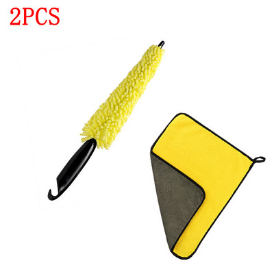 Σετ βουρτσών πλυσίματος τροχών αυτοκινήτου γενικής χρήσης Εργαλεία καθαρισμού ζάντας ελαστικών αυτοκινήτου Βούρτσα πλυσίματος τροχών μοτοσικλέτας Αξεσουάρ πλύσης με λεπτομέρειες