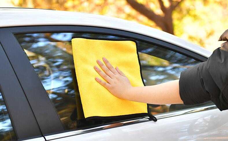 500GSM 30x30/60CM Prosop din microfibră pentru spălătorie auto Lavetă pentru uscare pentru curățarea mașinii Curățenie pentru îngrijirea mașinii Prosop pentru spălătorie auto pentru Toyota