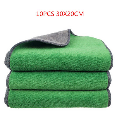 10 KOM 650GSM ručnik od mikrovlakana za automobile Upijajući ručnik Ultra mekani ručnik za pranje automobila bez rubova 30X20CM krpa za poliranje