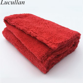 Lucullan Brand Super Glory Prosop din microfibră de pluș fără margini 40x40cm 500GSM cârpe pentru lustruirea finisajelor de lustruire Spălătorie auto