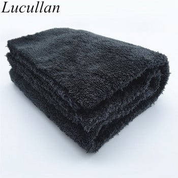 Lucullan Brand Super Glory Edgeless βελούδινη πετσέτα μικροϊνών 40x40cm 500GSM Πανιά για γυάλισμα Φινιρίσματα φουσκώματος Πλυντήριο αυτοκινήτων