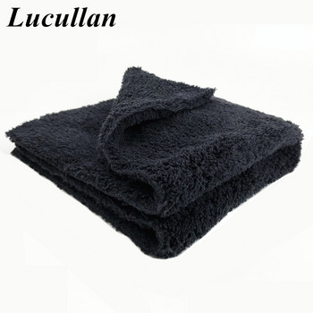Lucullan Brand Super Glory Edgeless Плюшена кърпа от микрофибър 40x40cm 500GSM Кърпи за полиране Полиращи покрития Автомивка