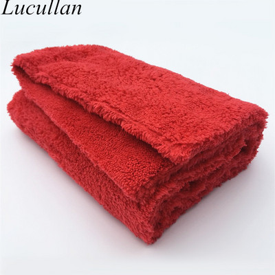 Lucullan Brand Super Glory Prosop din microfibră de pluș fără margini 40x40cm 500GSM cârpe pentru lustruirea finisajelor de lustruire Spălătorie auto