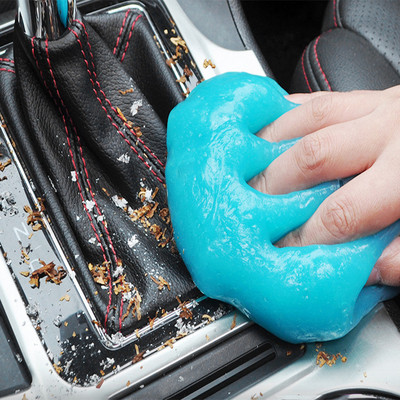 Автомобилен интериор Гел Slime Cleaning Magic Dust Remover Glue Автомобилен вентилационен отвор Компютърна клавиатура Препарат за почистване на мръсотия Автопочистващ гел Аксесоари