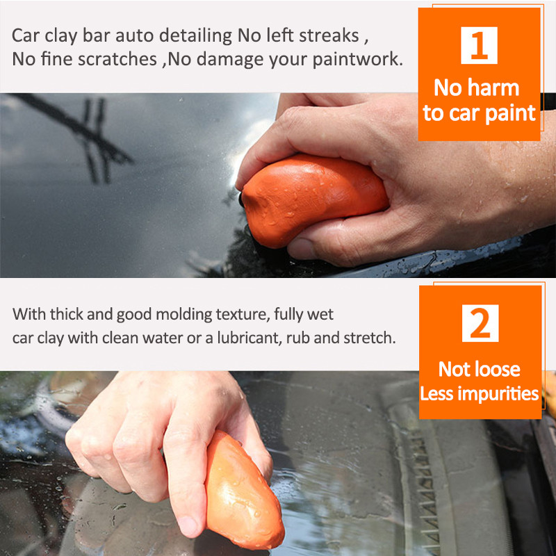 3/5kom Glina za pranje automobila Blato za pranje automobila Glina za čišćenje detalja Glina za auto Glina za automobil Kamion Čista glina Alat za čišćenje automobila Čarobno blato