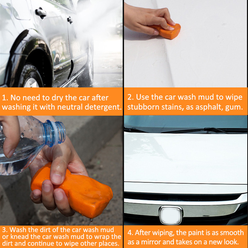 3/5kom Glina za pranje automobila Blato za pranje automobila Glina za čišćenje detalja Glina za auto Glina za automobil Kamion Čista glina Alat za čišćenje automobila Čarobno blato