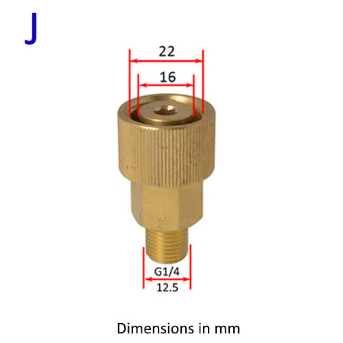 Metallist adapteri vahuotsik vahugeneraator vahupüstoli kõrgsurvepesuri seebi vahustaja Nilfisk Karcher Huter Elitech Lavor jaoks