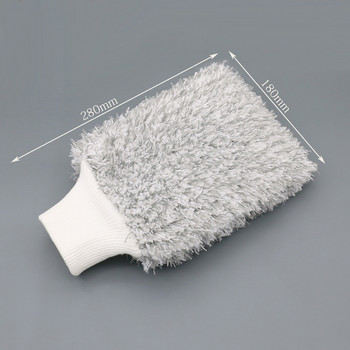 1 бр. Мека ръкавица за почистване на кола Ultra Soft Mitt Microfiber Wash Mitt Микрофибърна ръкавица за миене на кола