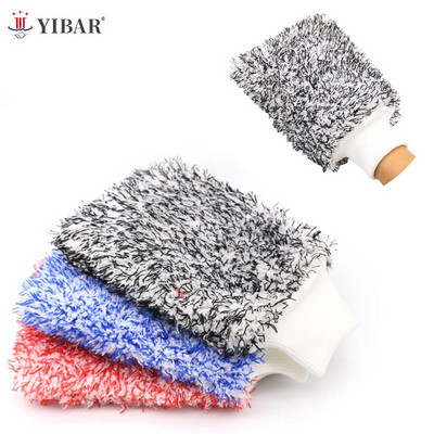 1tk Pehme autopuhastuskinnas Ultra Soft Mitt Microfiber Wash Mitt Microfiber autopesukinnas