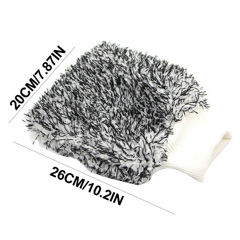 Mănuși de spălat auto din microfibră Mănușă de spălat din microfibră cu două fețe pentru curățarea mașinii Mănuși de spălat fără scame și prosoape din microfibră pentru mașină