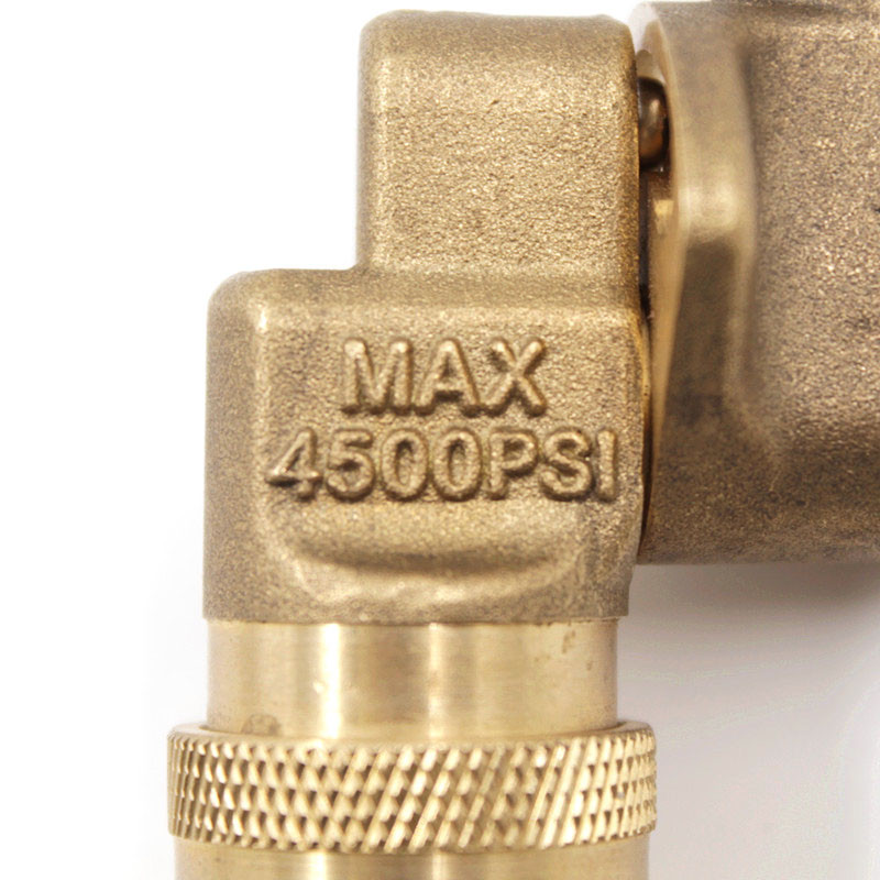 Περιστρεφόμενος σύνδεσμος 4500 PSI 1/4" Γρήγορη σύνδεση για προσάρτημα πλύσης πίεσης Προσαρμογέας καθαρισμού υδρορροής