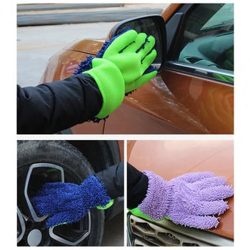 1 бр. Ръкавица за миене на кола Ненадраскваща ръкавица за миене на кола Многофункционална ръкавица за миене на кола