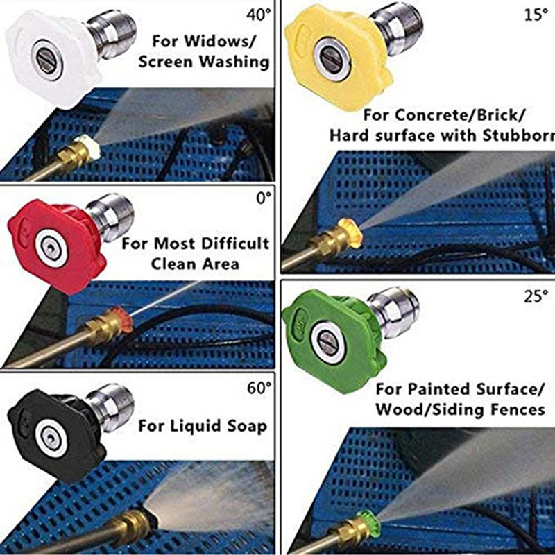 6 tk autotarvikud 1800psi elektriline kõrgsurvepesuri adapter karcheri jaoks k2k3k4k5k6k7 pihustuspüstoli vee autopesu jaoks