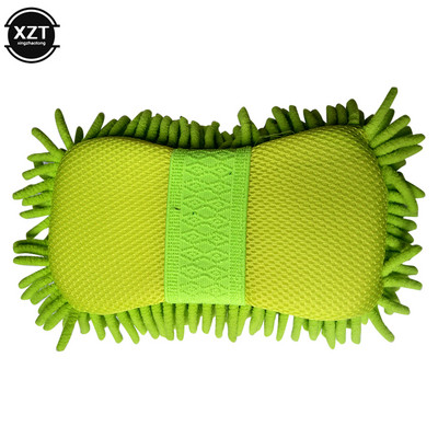 1PC Chenille Microfibră Coral Catifea Spălătorie Auto Burete Bloc Mănușă Mașină Unelte pentru spălătorie Auto Materiale de curățare a mașinii Mănușă de prosop din pânză