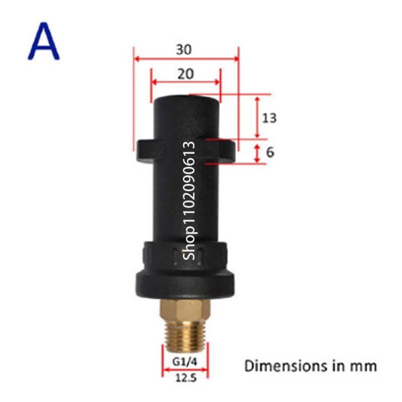Mlaznica za pjenu Pjena za snijeg Lance Adapter za top s pjenom Plastični bajonet za Karcher AR Bosch Sun Joe Sterwins visokotlačni perač