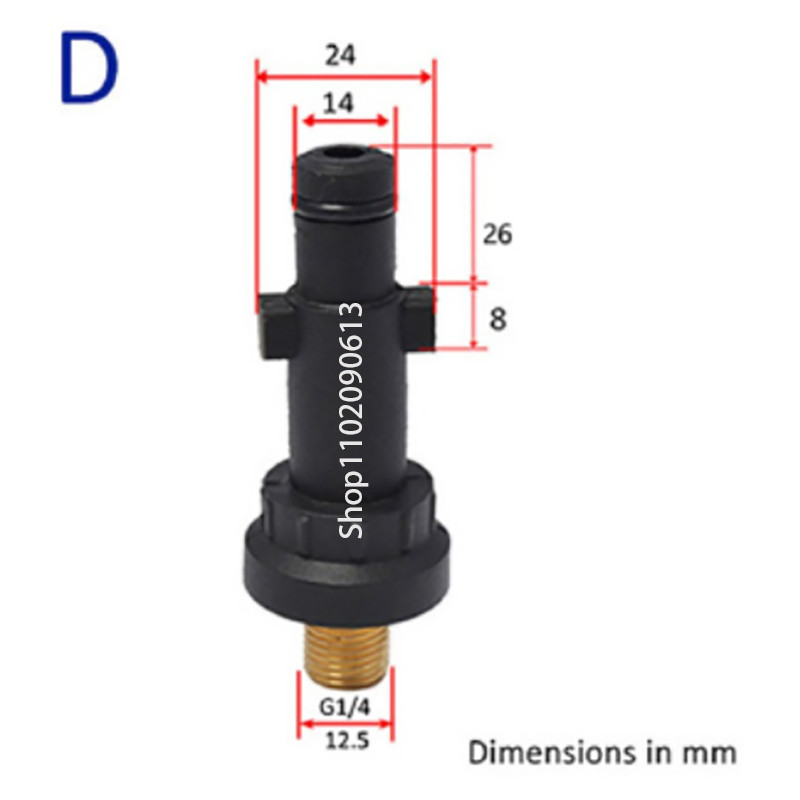 Mlaznica za pjenu Pjena za snijeg Lance Adapter za top s pjenom Plastični bajonet za Karcher AR Bosch Sun Joe Sterwins visokotlačni perač