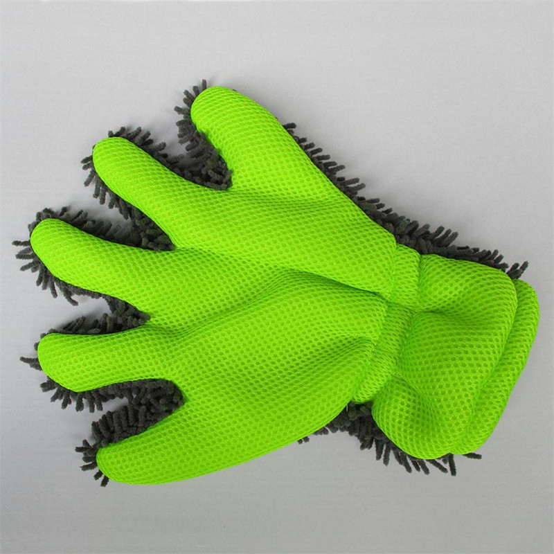 Mănuși pentru spălătorie auto cu cinci degete, catifea groasă, mănușă pentru curățare automată, șervețele de spălat impermeabile, pânză, instrumente pentru mașini, pentru îngrijirea mașinii, produse auto