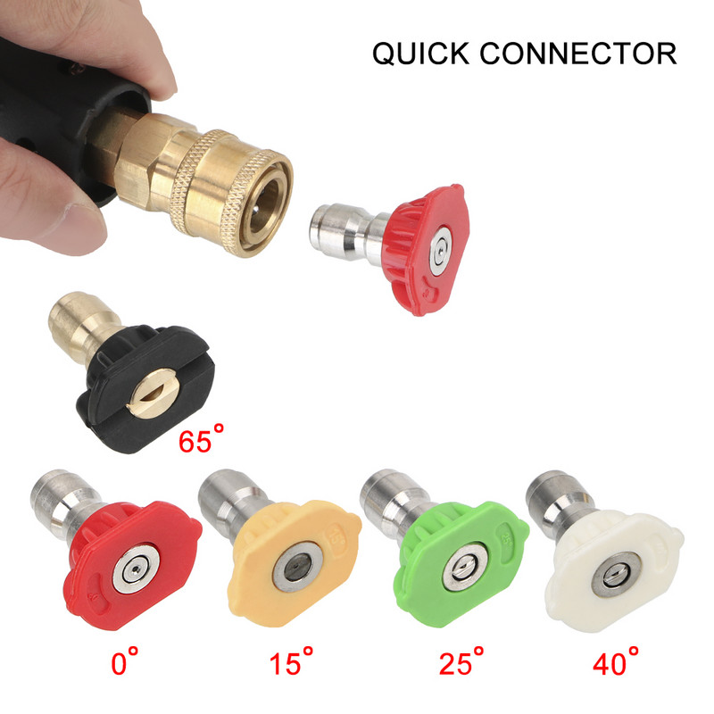 LEEPEE 14mm M22 Socket 1/4" Γρήγορης απελευθέρωσης Snow Foam Gun Αυτοκινήτου Υψηλής Πίεσης Πιστόλι νερού με 5 τεμ.