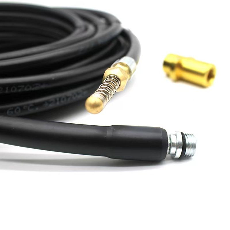 Kanalisatsiooni äravooluvee puhastusvooliku torupuhastuskomplekt koos adapteriga Karcheri K2 K3 K4 K5 K6 K7 Survepesurite otsikuga autopesu vooliku jaoks