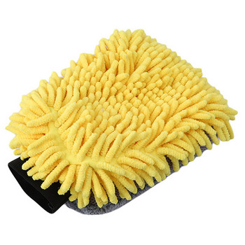 Πολλαπλών λειτουργιών Car Wash Microfiber Chenille Gloves Thick Car Cleaning Mitt Detailing Brush Auto Care Σφουγγάρι γαντιών διπλής όψης