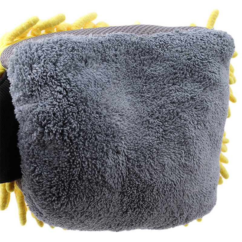 Mănuși multifuncționale pentru spălătorie auto, din microfibră, mănuși din chenille, mănuși groase pentru curățarea mașinii, perie de detaliere, pentru îngrijirea auto, mănuși cu două fețe, burete