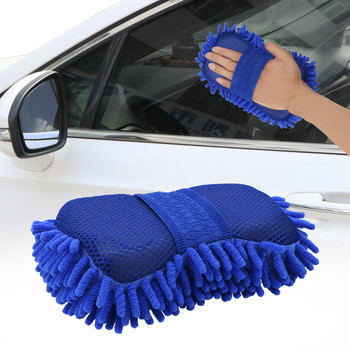 Γάντια πλυσίματος αμαξώματος παραθύρου αυτοκινήτου σενίλ Μαλακό πλυντήριο βούρτσας μοτοσικλέτας με μικροΐνες Auto Maintenance Paint Care Καθαρισμός αυτοκινήτου