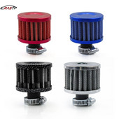 Universal Interface Φίλτρα αέρα αυτοκινήτου 12mm για μοτοσικλέτα κρύου αέρα εισαγωγής υψηλής ροής Κάλυμμα εξαερισμού στροφαλοθαλάμου Μίνι φίλτρα αναπνοής