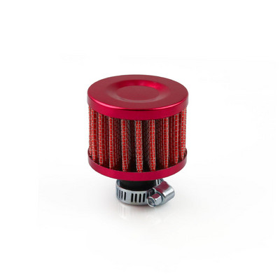 Universal Interface Φίλτρα αέρα αυτοκινήτου 12mm για μοτοσικλέτα κρύου αέρα εισαγωγής υψηλής ροής Κάλυμμα εξαερισμού στροφαλοθαλάμου Μίνι φίλτρα αναπνοής