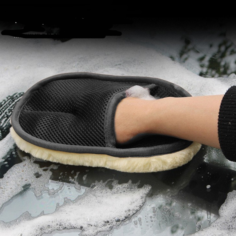 Γάντια καθαρισμού fleece αυτοκινήτου διπλής όψης για Hyundai ix35 iX45 iX25 i20 i30 Sonata, Verna, Solaris, Elantra, Accent, Veracruz, Mistra,