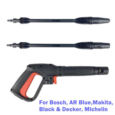 Magasnyomású mosópisztoly lándzsa Jet Turbo permetezőpálcával Bosch AQT Aquatak AR kék fekete Decker Makita készülékhez