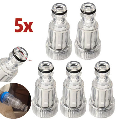 2/5x Thread Faucet Quick Connector Car Washing Machine Water Filter High Pressure Washer Garden Pipe Hose Adapter For K K2-K7
