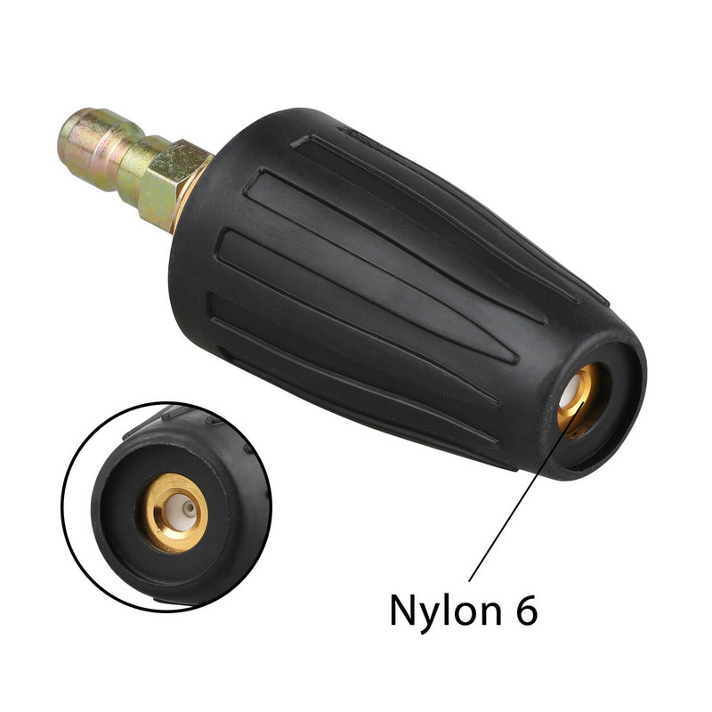 1/4 colio aukšto slėgio greito prijungimo besisukantis 360 laipsnių turbo purkštukas 3000PSI2.5-4 GPM aukšto slėgio plovimo mašinai OT301