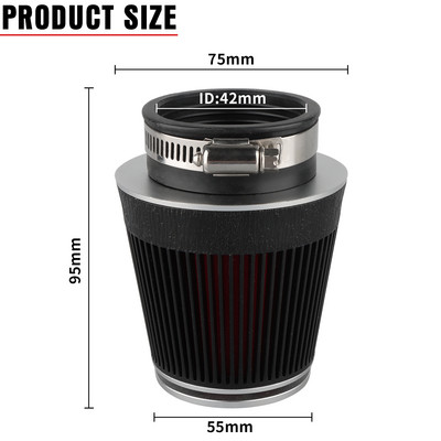 NIBBI Racing φίλτρο αέρα γενικής χρήσης 42mm/48mm Dirt Bike Filters Air Motocross Cleaner Carburetor for Pit Bike Scooter