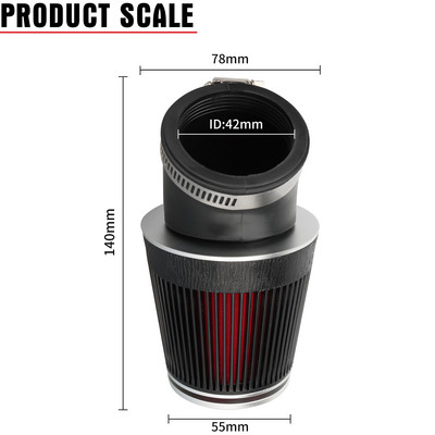 NIBBI Racing φίλτρο αέρα γενικής χρήσης 42mm/48mm Dirt Bike Filters Air Motocross Cleaner Carburetor for Pit Bike Scooter