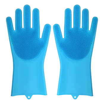 Γάντια καθαρισμού αυτοκινήτου Γάντια από καουτσούκ σιλικόνης σφουγγάρι Γάντια οικιακής καθαριότητας Εργαλεία καθαρισμού κουζίνας