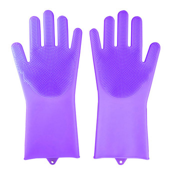 Γάντια καθαρισμού αυτοκινήτου Γάντια από καουτσούκ σιλικόνης σφουγγάρι Γάντια οικιακής καθαριότητας Εργαλεία καθαρισμού κουζίνας