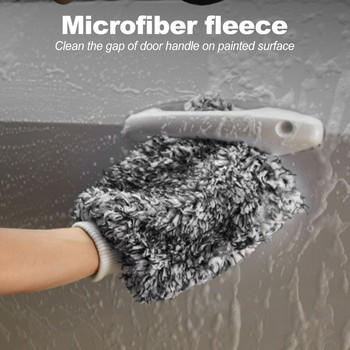 Ултра преносима микрофибърна многофункционална ръкавица за миене на автомобили Ръкавица против надраскване Аксесоари за кола Инструменти за автомивка