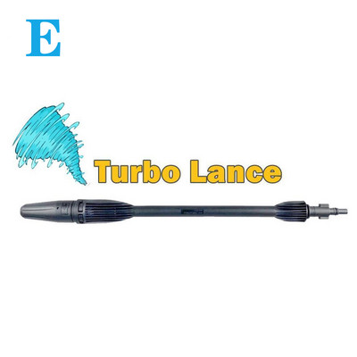 Προέκταση ραβδί λαβής πιστολιού πλυντηρίου αυτοκινήτου για Bosch AR Blue Clean Black Decker Makita Michelin με ψεκασμό αερίου και ακροφύσιο Turbo