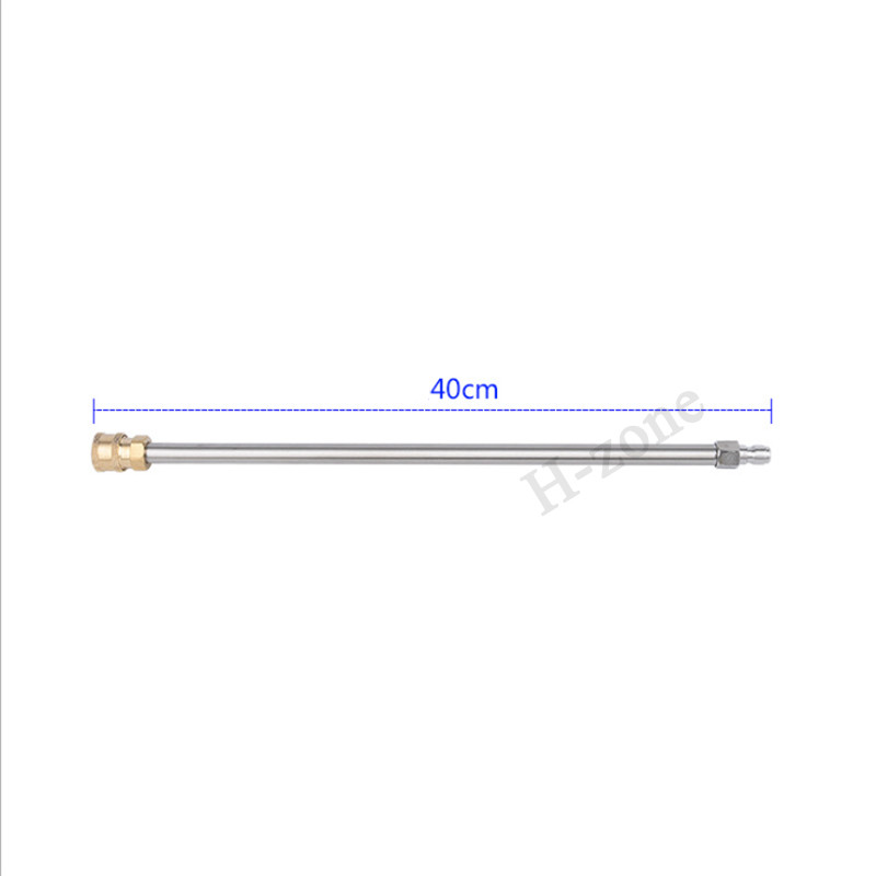 2 buc. Tijă de extensie pentru mașină de spălat cu presiune automată, 16 inchi, din oțel inoxidabil, 1/4 inch, cu conectare rapidă, duză de spălare electrică, anticoroziune, durabilă
