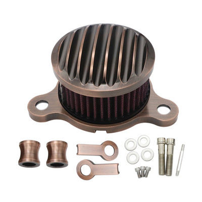 Filtru de aer negru Sistem de curățare a aerului de admisie pentru motocicletă pentru Sportster XL Iron 883 XL1200 48 72 2004-2014 Filtre a air moto