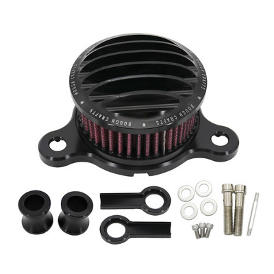 Filtru de aer negru Sistem de curățare a aerului de admisie pentru motocicletă pentru Sportster XL Iron 883 XL1200 48 72 2004-2014 Filtre a air moto